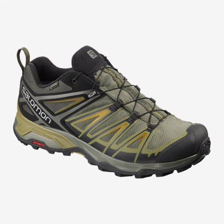 Salomon X ULTRA 3 WIDE GTX Wanderschuhe Herren Olivgrün [1LIG-B]